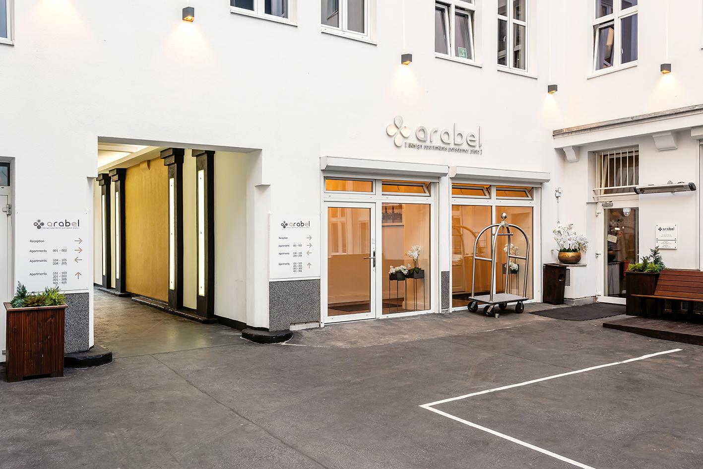 ברלין Arabel Design Apartments מראה חיצוני תמונה The hotel's entrance